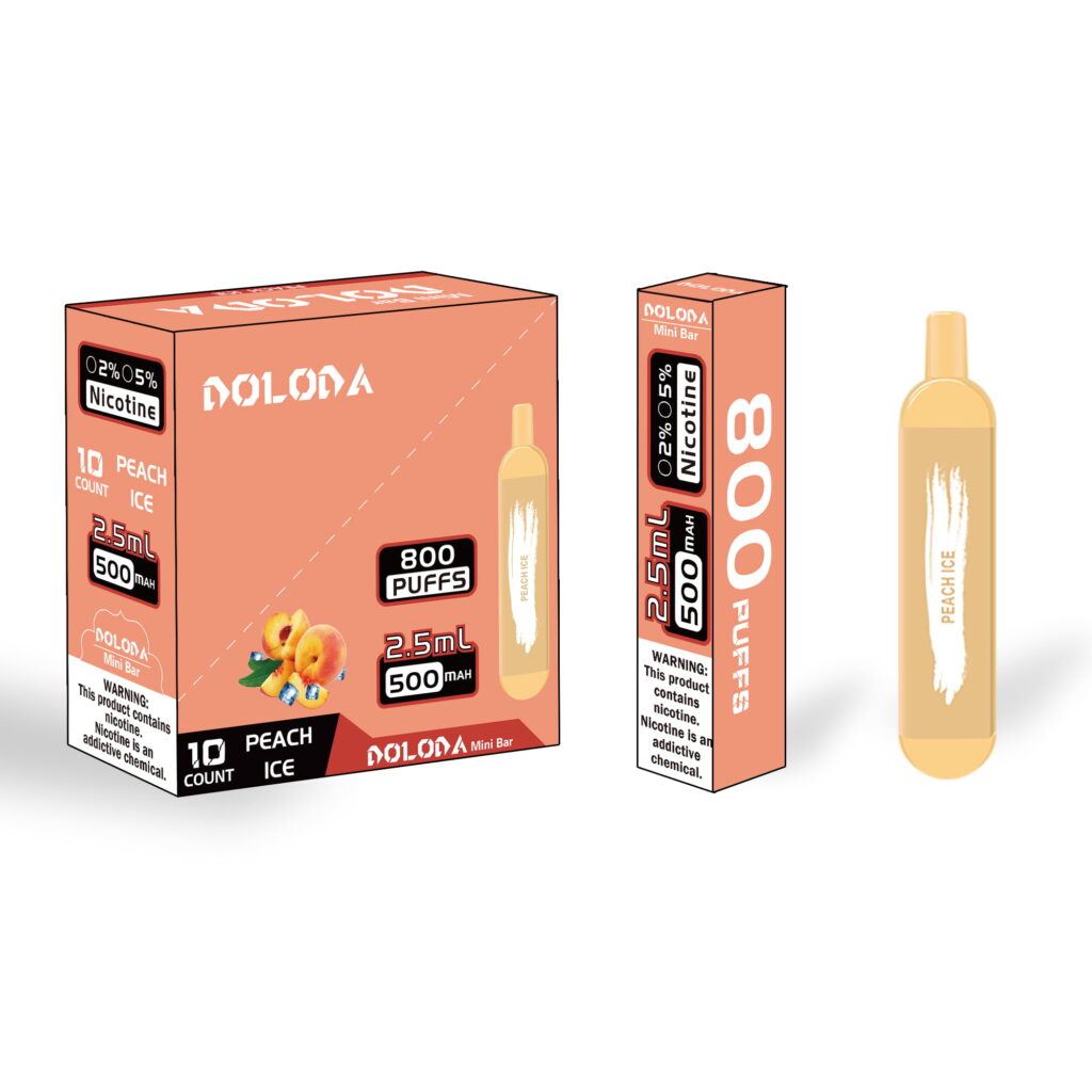 DOLODA Mini-Bar 800 Puffs 0 2 3 5 Nikotin Wiederaufladbare Einweg-E-Zigaretten Vape 1 VapeXYZ