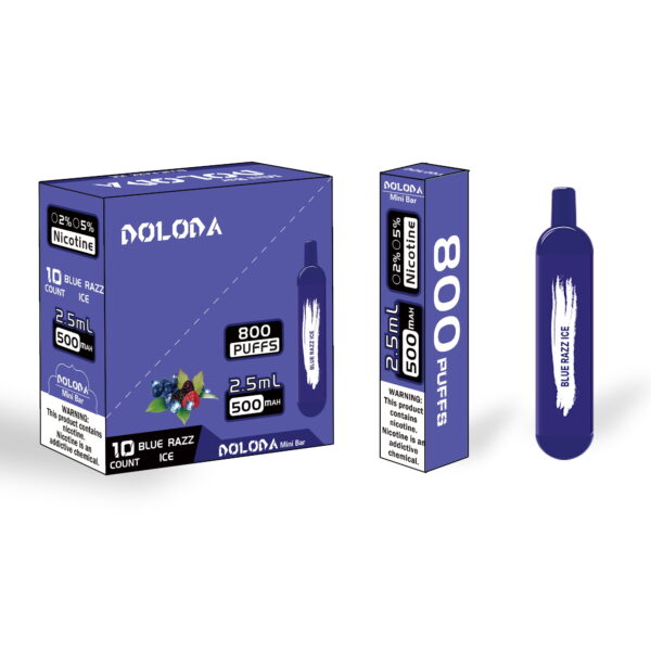 DOLODA Mini bar 800 Puffs 0 2 3 5 Nicotine Rechargeable Disposable E Cigarettes Vape 11 VapeXYZ