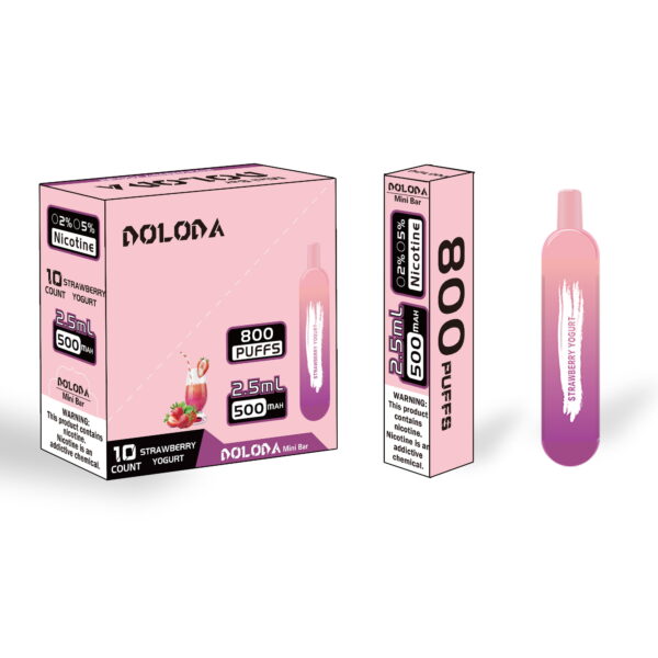 DOLODA Mini bar 800 Puffs 0 2 3 5 Nicotine Rechargeable Disposable E Cigarettes Vape 14 VapeXYZ