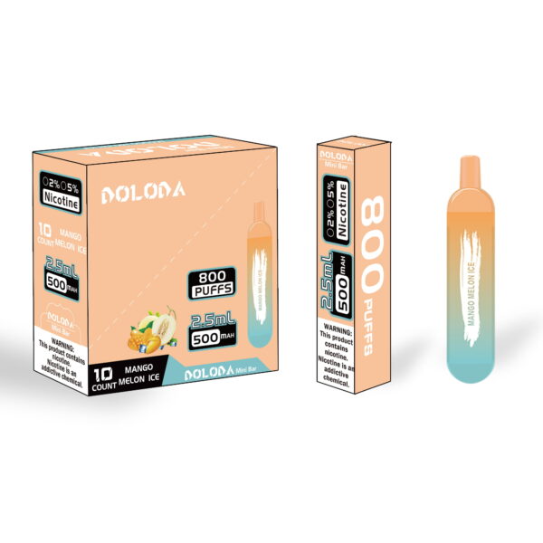 DOLODA Mini bar 800 Puffs 0 2 3 5 Nicotine Rechargeable Disposable E Cigarettes Vape 5 VapeXYZ