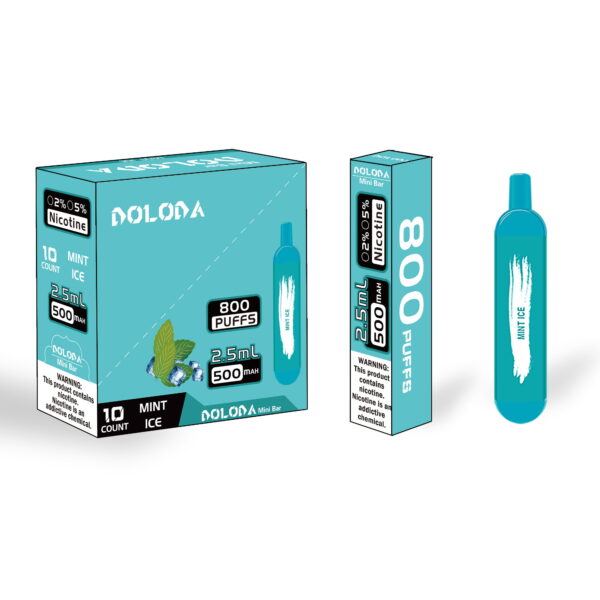 DOLODA Mini bar 800 Puffs 0 2 3 5 Nicotine Rechargeable Disposable E Cigarettes Vape 7 VapeXYZ