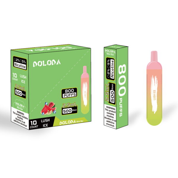 DOLODA Mini bar 800 Puffs 0 2 3 5 Nicotine Rechargeable Disposable E Cigarettes Vape 9 VapeXYZ