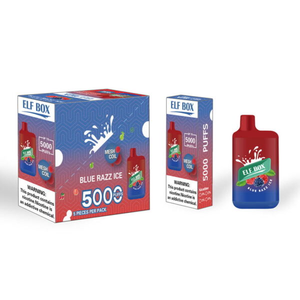 ELF BOX 5000 Disposable Vape 5000 Puffs Authentic E Cigarette Pen 3 VapeXYZ