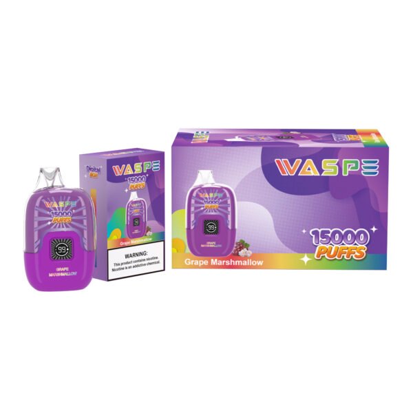 WASPE 15000 PUFFS Digital Box grape marshmallow VapeXYZ