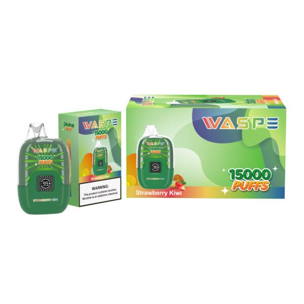 WASPE 15000 PUFFS Digital Box strawberry kiwi VapeXYZ