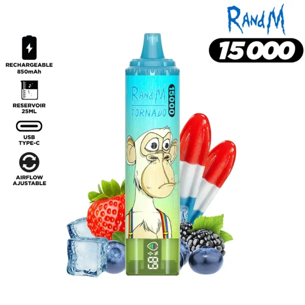 RandM Tornado 15000 Puffs 14 VapeXYZ