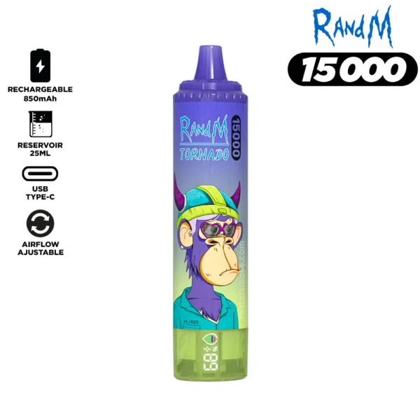 RandM Tornado 15000 Puffs 6 VapeXYZ