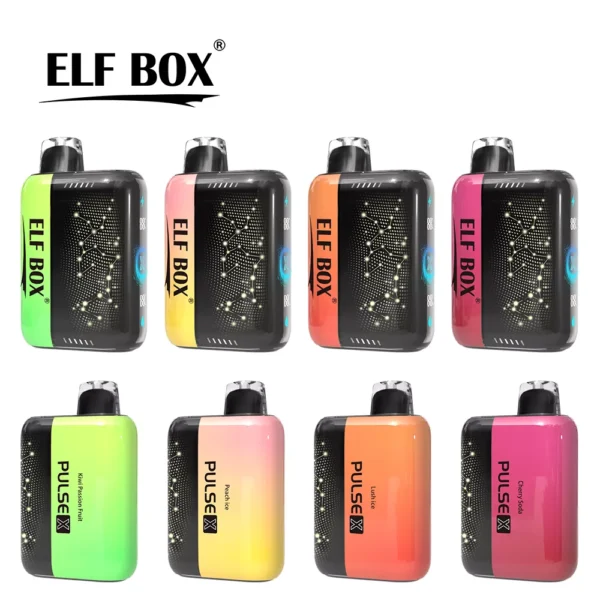 ELF BOX PULSE X 25000 Puffs 0 2 3 5 Low Nicotine Bulk Buy Rechargeable Disposable Vapes Pen Wholesale 4 VapeXYZ