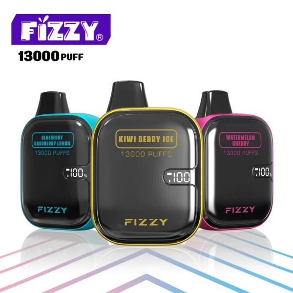 FIZZY Boom 13000 Puffs 2 5 Bulk Buy Low Nicotine LCD Screen Rechargeable Disposable Vapes Pen Wholesale VapeXYZ